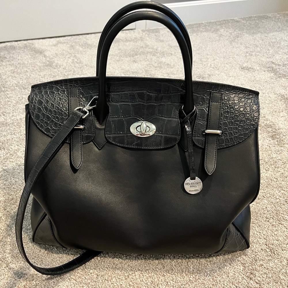 Del Giudice leather tote bag from Rome